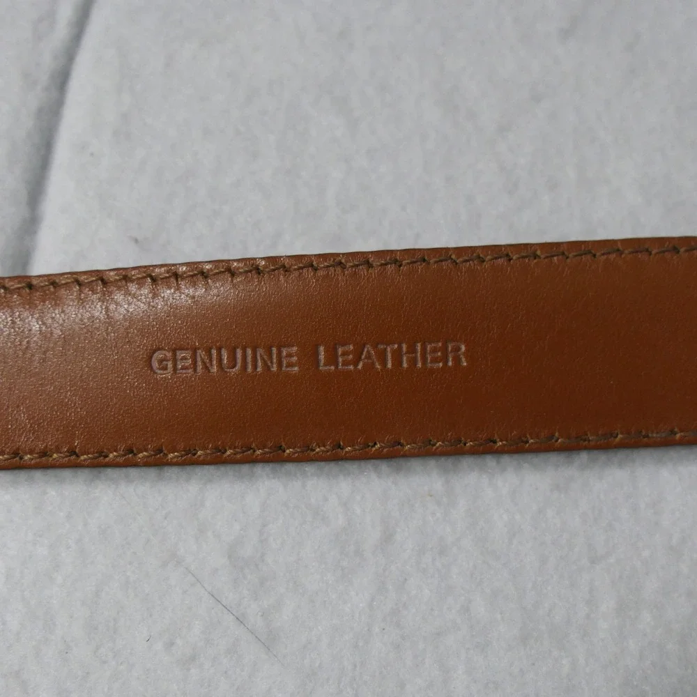 Polo Ralph Lauren Mens Leather Belt 42 Brown Made in Italy Classic Dress 2110109